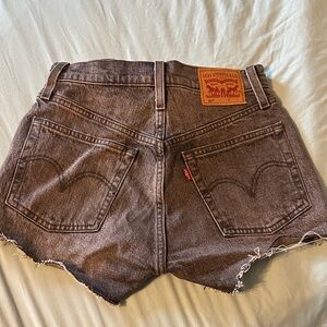 Levi’s black denim 501 shorts